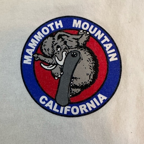 Vintage Kids Ski Mammoth Lakes California Long sleeve T-shirt with Hat - Picture 2 of 9